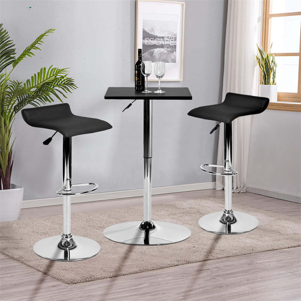 Wrought Studio Delphina Swivel Adjustable Height Counter Stool Wayfair